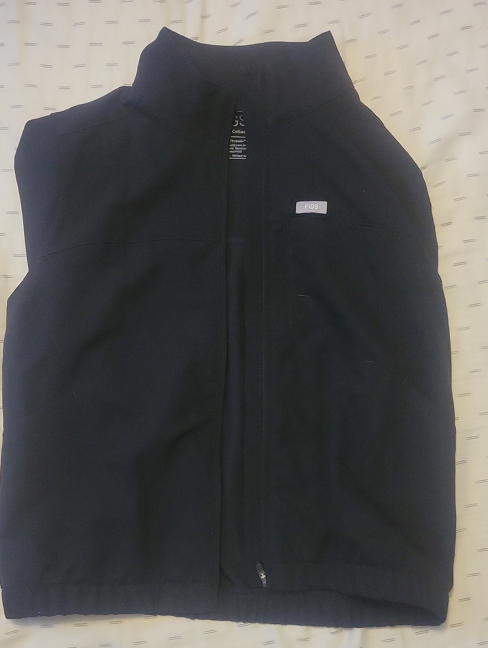 FIGS Womens -Collar Zip Vest BNWOT